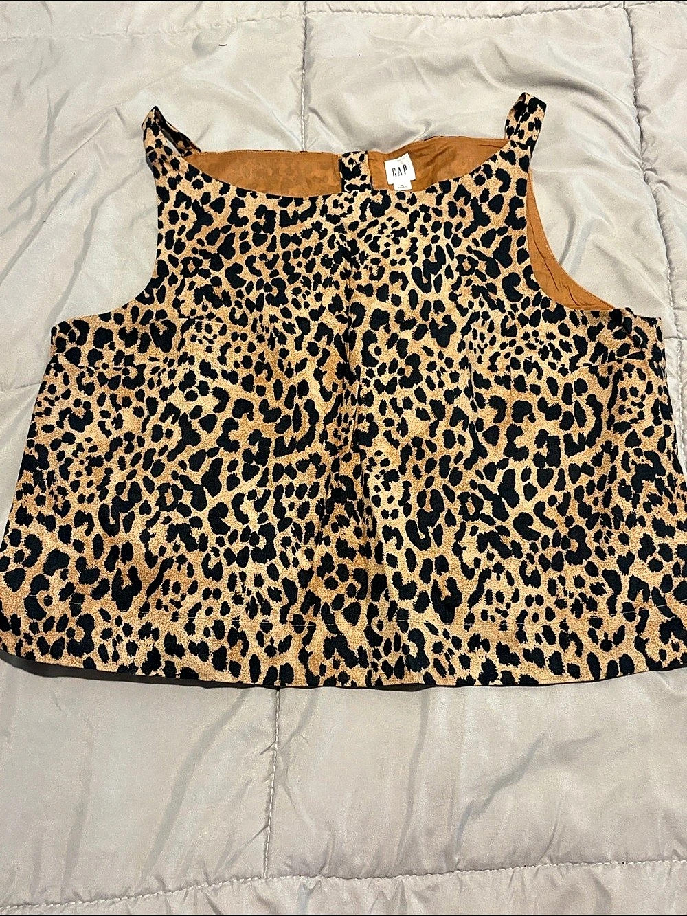 Gap Leopard Print Crop Top Medium Like New